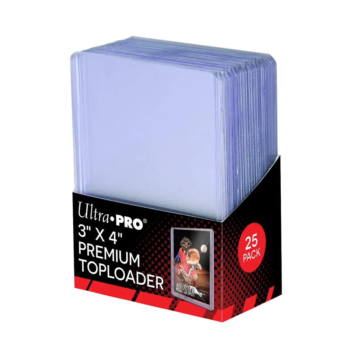 Ultra PRO Toploader 3" x 4" Ultra Clear Premium 35pt (25 pcs)
